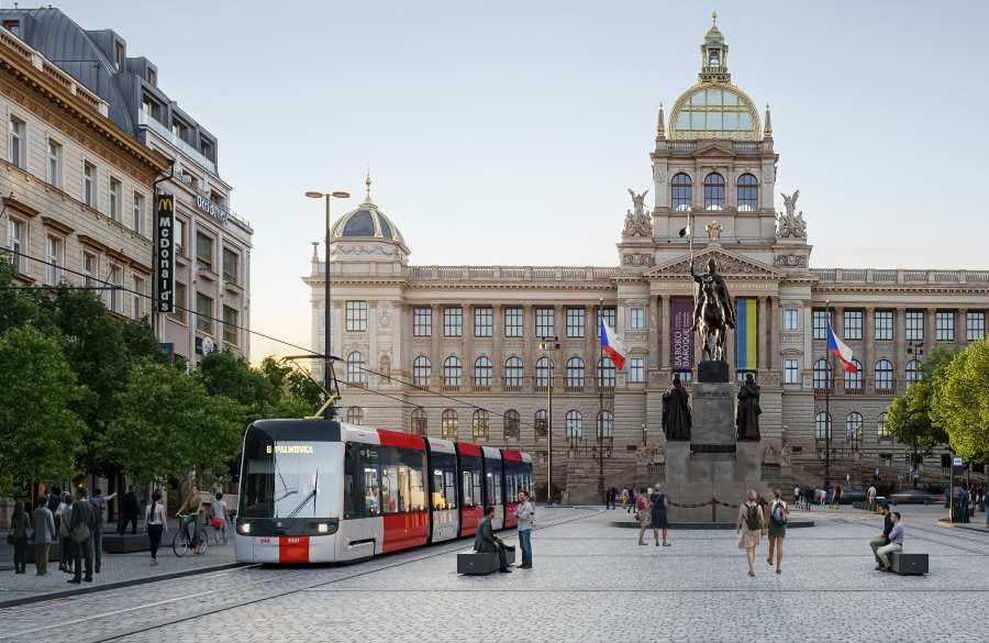 Stavba tramvajové trati propojí Václavák a Vinohradskou
