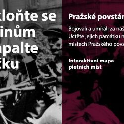 Interaktivní mapa připomíná pietní místa spojená s?Pražským povstáním v?květnu roku 1945