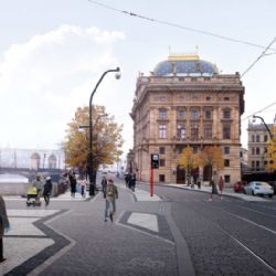 Praha připravuje druhou etapu proměny Smetanova nábřeží. Dokončena bude v roce 2024