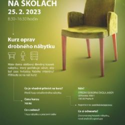Praha v rámci podpory udržitelnosti a odpovědného přístupu připravila pro veřejnost kurzy oprav drobného nábytku