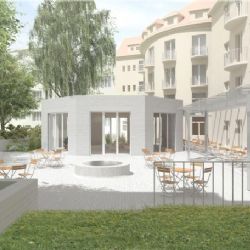 Útulný domov osamělým ženám u Vítězného náměstí v Praze 6 začne sloužit seniorům. V architektonické soutěži zvítězil ateliér Václava Škardy