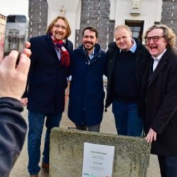 Základní kámen obnovy náměstí Jiřího z Poděbrad pochází z Pražského hradu