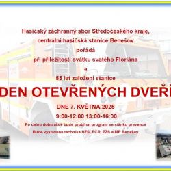 Navštivte hasiče ve Středočeském kraji: Prohlídky a darování krve na svátek sv. Floriána