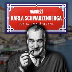 Praha poctí Karla Schwarzenberga pojmenováním nábřeží na Malé Straně