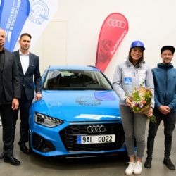 Čeští lyžaři ve vozech Audi