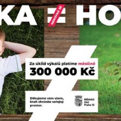 Desítka nerovná se hovínka! K ještě čistšímu veřejnému prostoru v Praze 10 pomůže i interaktivní kampaň
