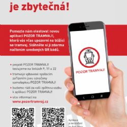 DPP testuje novou bezpečnostní aplikaci „Pozor tramvaj!“, chodce, cyklisty i řidiče včas upozorní na riziko srážky s tramvají