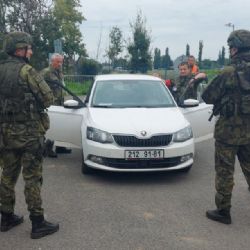 Na vodojemu Klíčov cvičila Armáda ČR