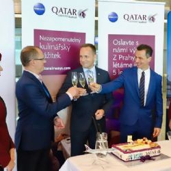 Oceňovaný dopravce Qatar Airways oslavil pět let na Letišti Praha
