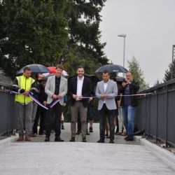 Otevření lávky pro pěší a cyklisty v ulici Ke Kříži