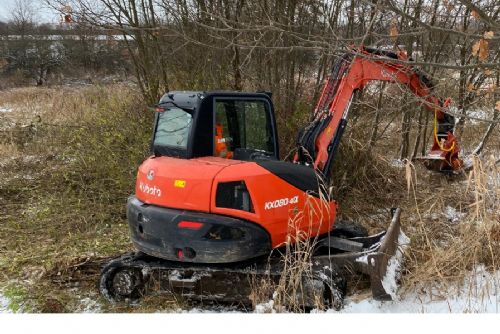 Foto: ŘSD zahájilo kácení mimo-lesních dřevin na území dostavby Pražského okruhu v úseku D1 – Běchovice
