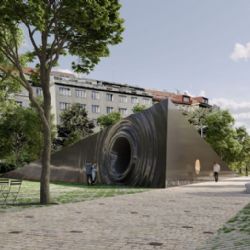 Nový památník na místě odstraněné sochy Koněva