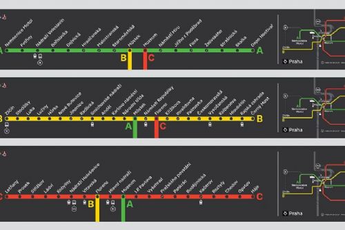 Foto: Praha odhalila nové metro schéma: Jezevčíci přinášejí lepší orientaci