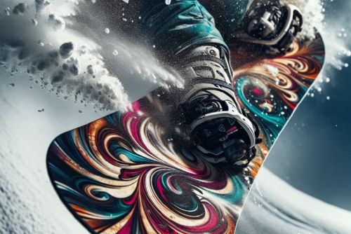 obrázek:Snowboardistka Šárka Pančochová boduje