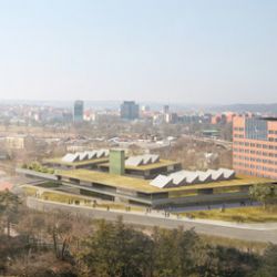 Centrum Nová Palmovka konečně ožije. Přesune se sem Evropská kosmická agentura