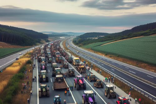 Foto: Hrozí kolaps dopravy: tisíc traktorů míří do Prahy