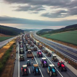 Hrozí kolaps dopravy: tisíc traktorů míří do Prahy